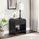 Meridian Hayes Black Night Stand / Side Table IMAGE 2