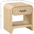 Meridian Hayes Natural Night Stand / Side Table IMAGE 11