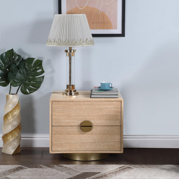 Meridian Wade Natural Night Stand / Side Table IMAGE 2