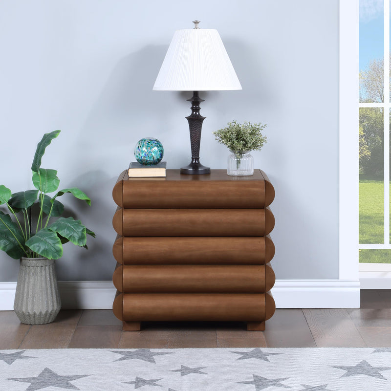 Meridian Maverick Walnut Night Stand / Side Table IMAGE 2