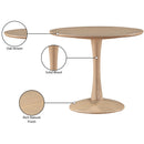 Meridian Holly Natural Oak Dining Table IMAGE 6
