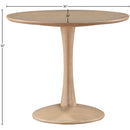 Meridian Holly Natural Oak Dining Table IMAGE 7