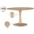 Meridian Holly Natural Oak Dining Table IMAGE 6