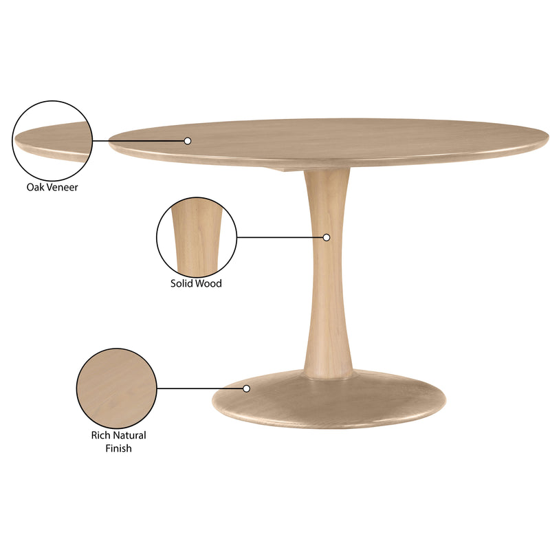 Meridian Holly Natural Oak Dining Table IMAGE 6
