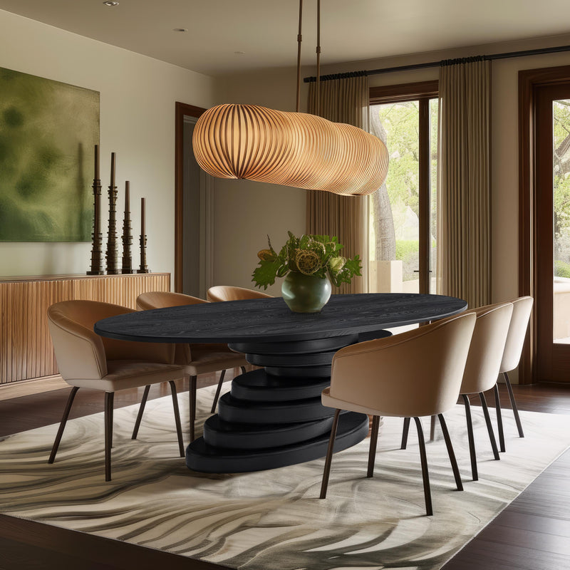 Meridian Moriah Black Dining Table IMAGE 2