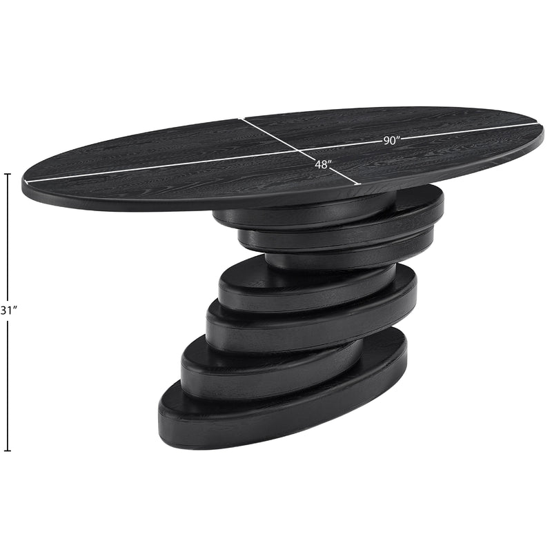Meridian Moriah Black Dining Table IMAGE 7