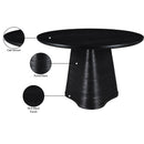 Meridian Bernada Black Dining Table IMAGE 6