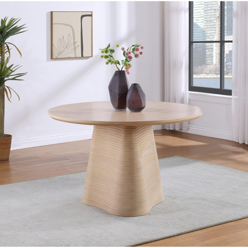 Meridian Bernada Natural Dining Table IMAGE 2