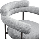 Meridian Blake Grey Boucle Fabric Counter Stool IMAGE 7