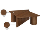 Meridian Pavillion Walnut Coffee Table IMAGE 6