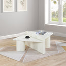 Meridian Pavillion White Coffee Table IMAGE 2