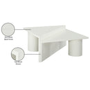 Meridian Pavillion White Coffee Table IMAGE 6