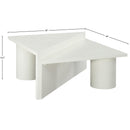 Meridian Pavillion White Coffee Table IMAGE 7