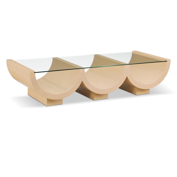 Meridian Beverwil Natural Oak Coffee Table IMAGE 1
