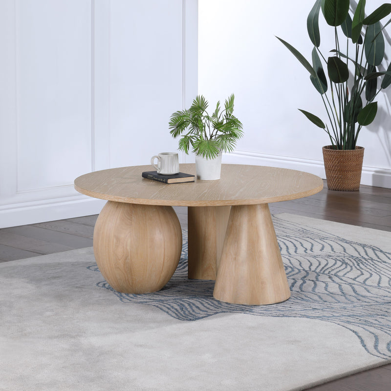 Meridian Revive Natural Oak Coffee Table IMAGE 2