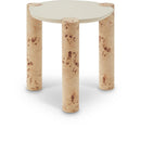 Meridian Thor Natural Burl Wood End Table IMAGE 1