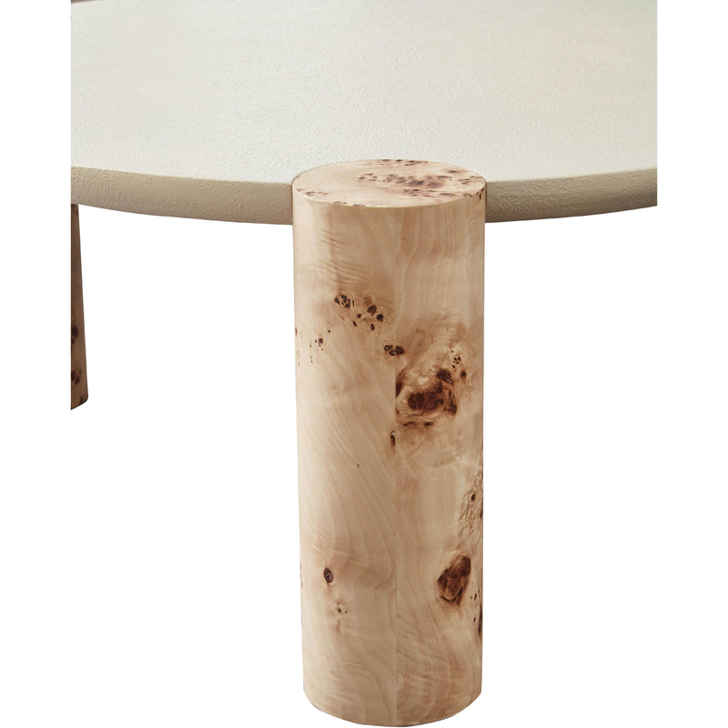 Meridian Thor Natural Burl Wood End Table IMAGE 4