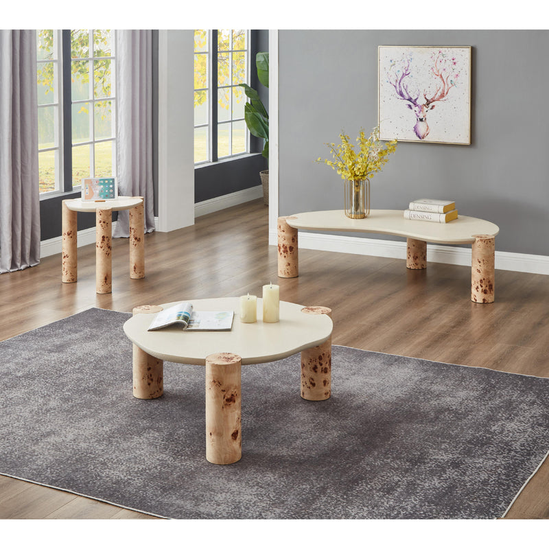 Meridian Thor Natural Burl Wood End Table IMAGE 5