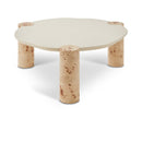 Meridian Thor Natural Burl Wood Coffee Table IMAGE 1