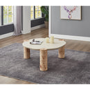 Meridian Thor Natural Burl Wood Coffee Table IMAGE 2