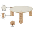 Meridian Thor Natural Burl Wood Coffee Table IMAGE 6