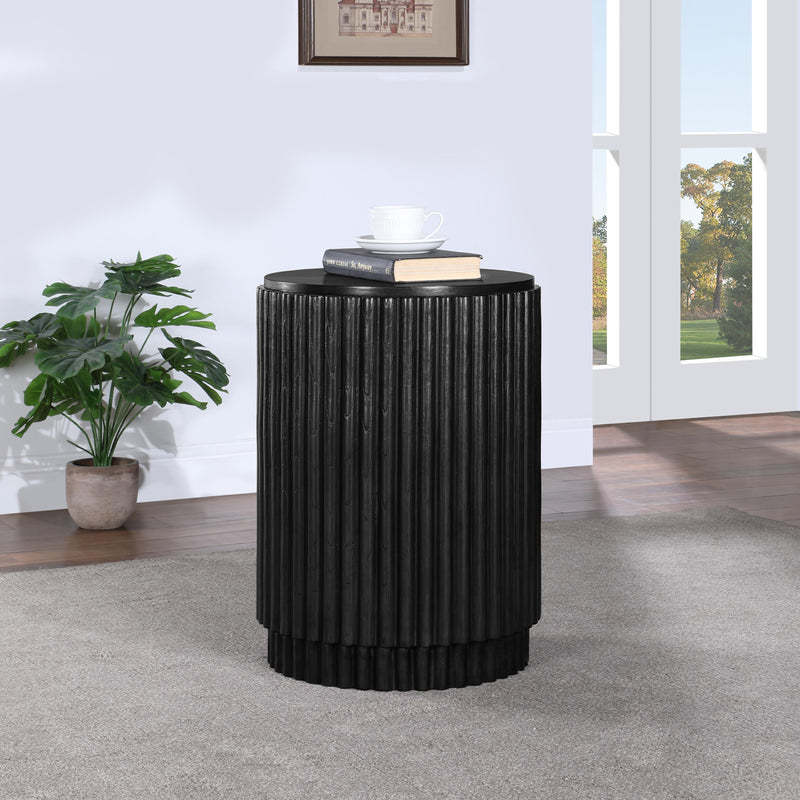 Meridian Ronin Black End Table IMAGE 2
