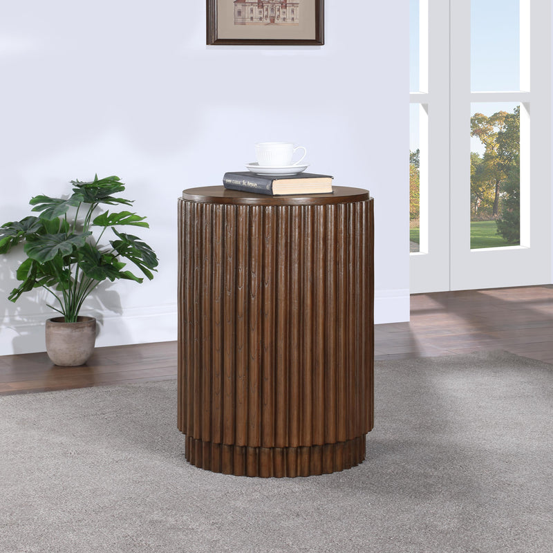 Meridian Ronin Brown End Table IMAGE 2