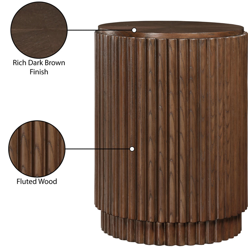 Meridian Ronin Brown End Table IMAGE 5