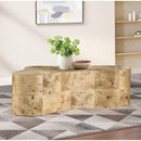 Meridian Zaire Natural Burl Wood Coffee Table IMAGE 2