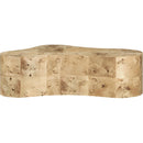 Meridian Zaire Natural Burl Wood Coffee Table IMAGE 3