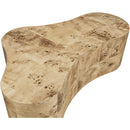 Meridian Zaire Natural Burl Wood Coffee Table IMAGE 4