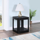 Meridian Reeves Black End Table IMAGE 2