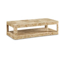 Meridian Reeves Natural Burl Wood Coffee Table IMAGE 1