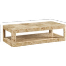 Meridian Reeves Natural Burl Wood Coffee Table IMAGE 8