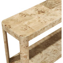 Meridian Reeves Natural Burl Wood Console Table IMAGE 4