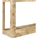 Meridian Reeves Natural Burl Wood Console Table IMAGE 5