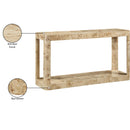 Meridian Reeves Natural Burl Wood Console Table IMAGE 7