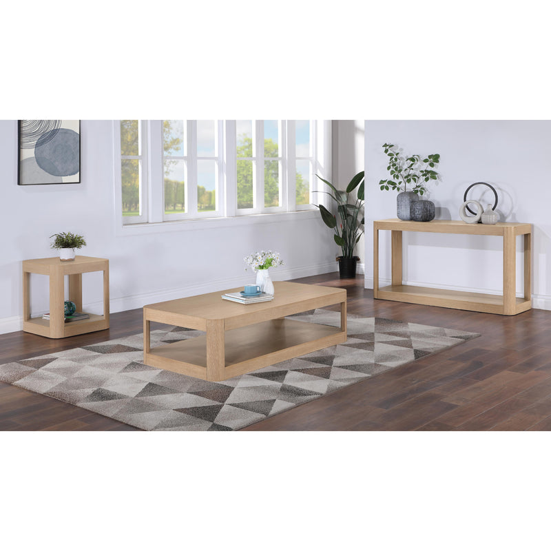 Meridian Reeves Natural Console Table IMAGE 6
