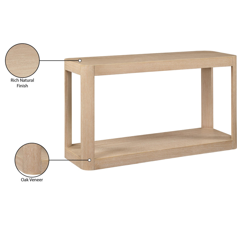Meridian Reeves Natural Console Table IMAGE 7