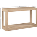 Meridian Reeves Natural Console Table IMAGE 8