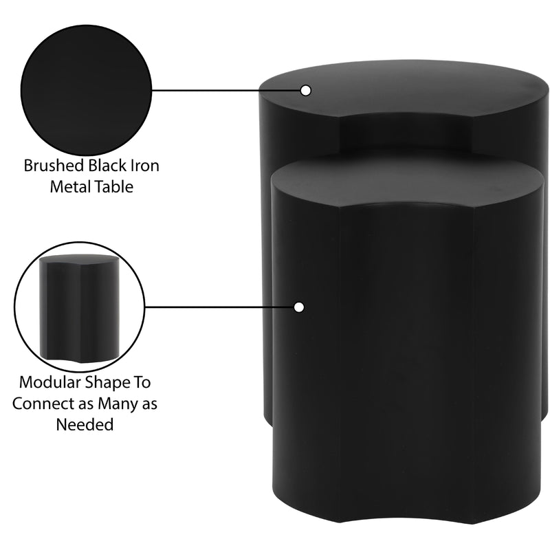 Meridian Dimple Black End Table IMAGE 5