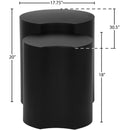Meridian Dimple Black End Table IMAGE 6