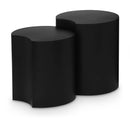 Meridian Dimple Black End Table IMAGE 1