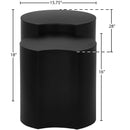 Meridian Dimple Black End Table IMAGE 6