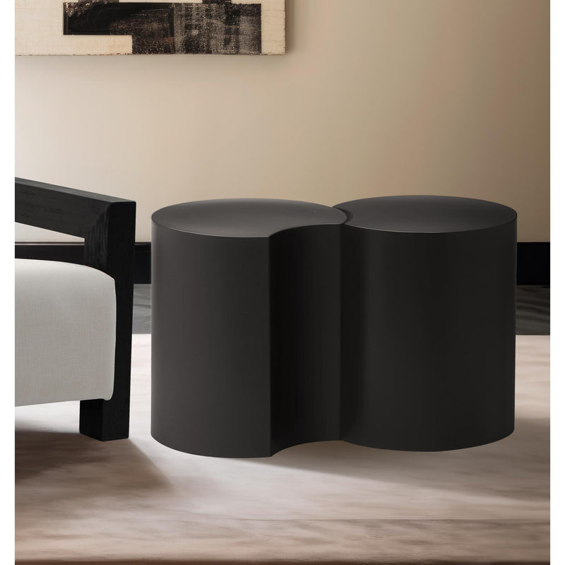 Meridian Dimple Black End Table IMAGE 2