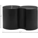 Meridian Dimple Black End Table IMAGE 6