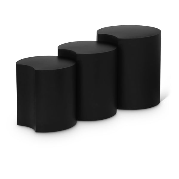 Meridian Dimple Black End Table IMAGE 1