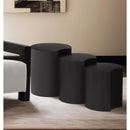 Meridian Dimple Black End Table IMAGE 2
