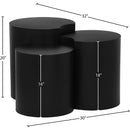 Meridian Dimple Black End Table IMAGE 4