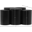 Meridian Dimple Black Coffee Table IMAGE 6